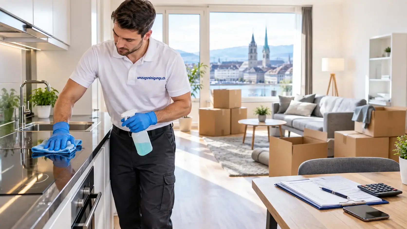 Umzugsreinigung 2-Zimmer-Wohnung Kosten Zürich – professionelle Wohnungsreinigung vor dem Umzug
