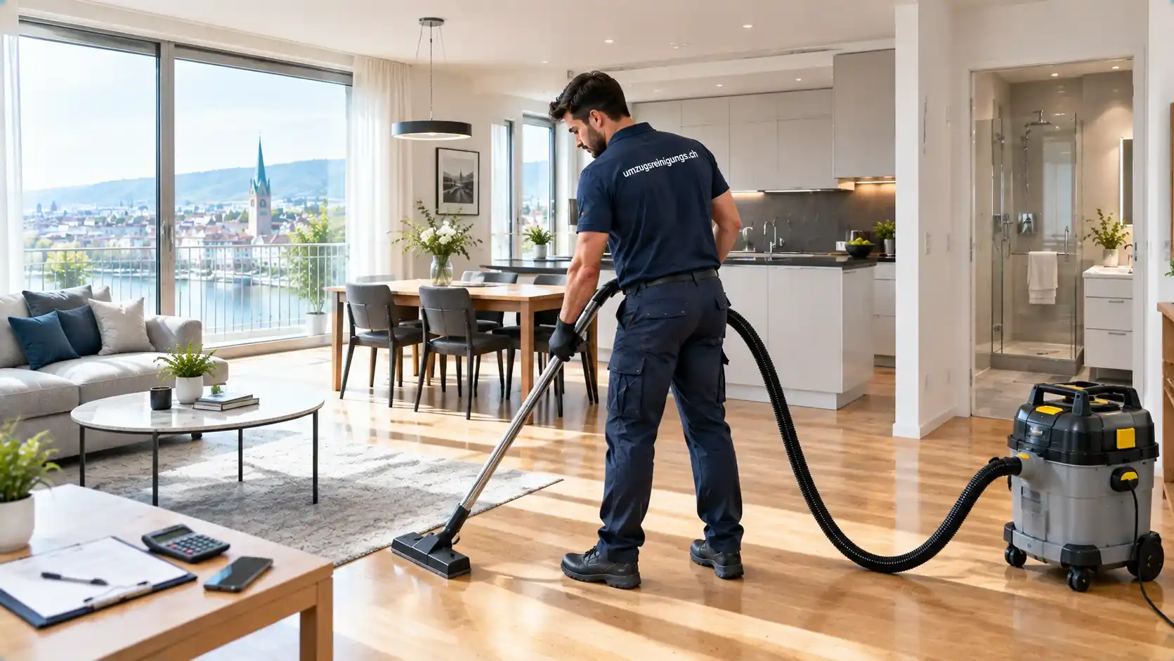 Professionelle Umzugsreinigung einer 4.5-Zimmer-Familienwohnung in Zürich vor der Wohnungsübergabe